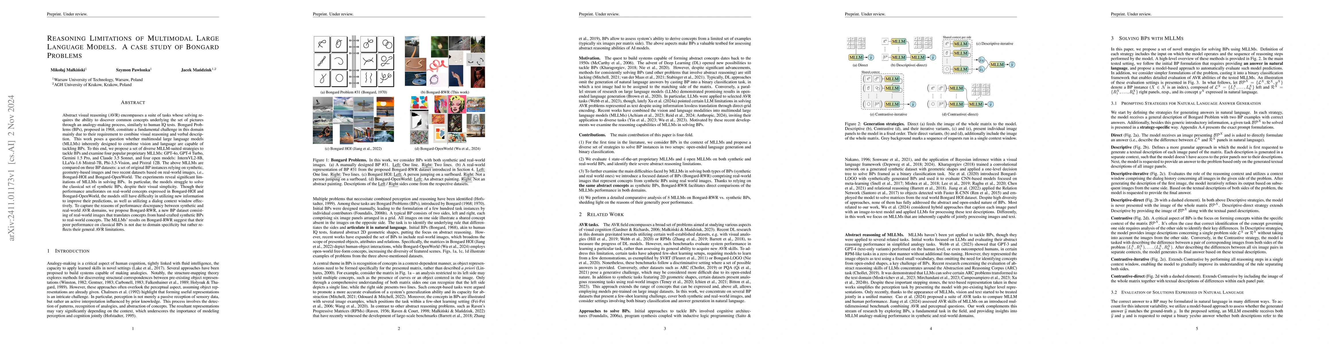 Thumbnail for Reasoning Limitations of Multimodal Large Language Models. A case study
  of Bongard Problems