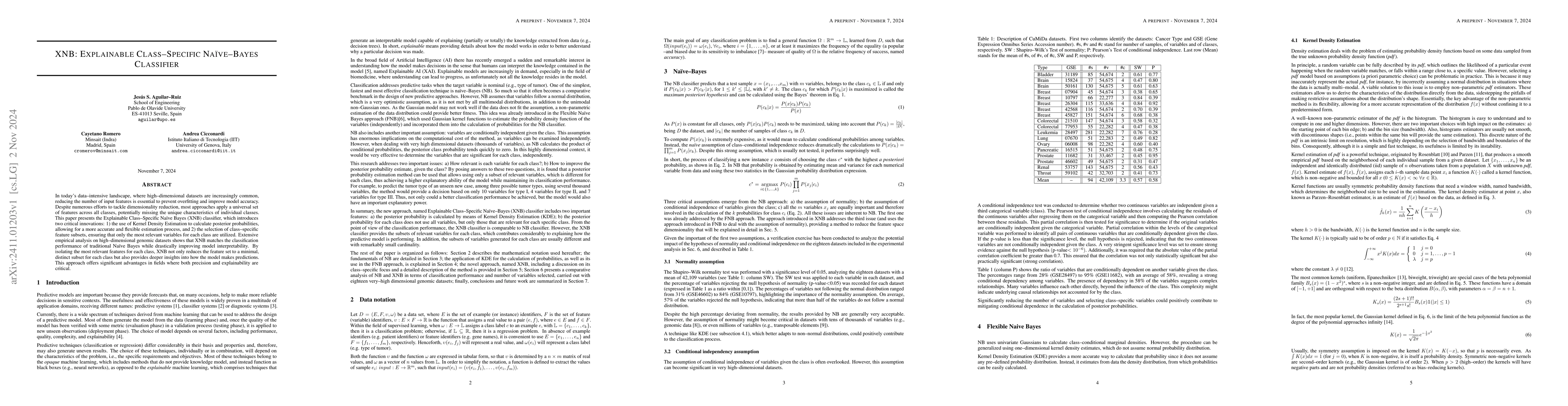 Thumbnail for XNB: Explainable Class-Specific NaIve-Bayes Classifier