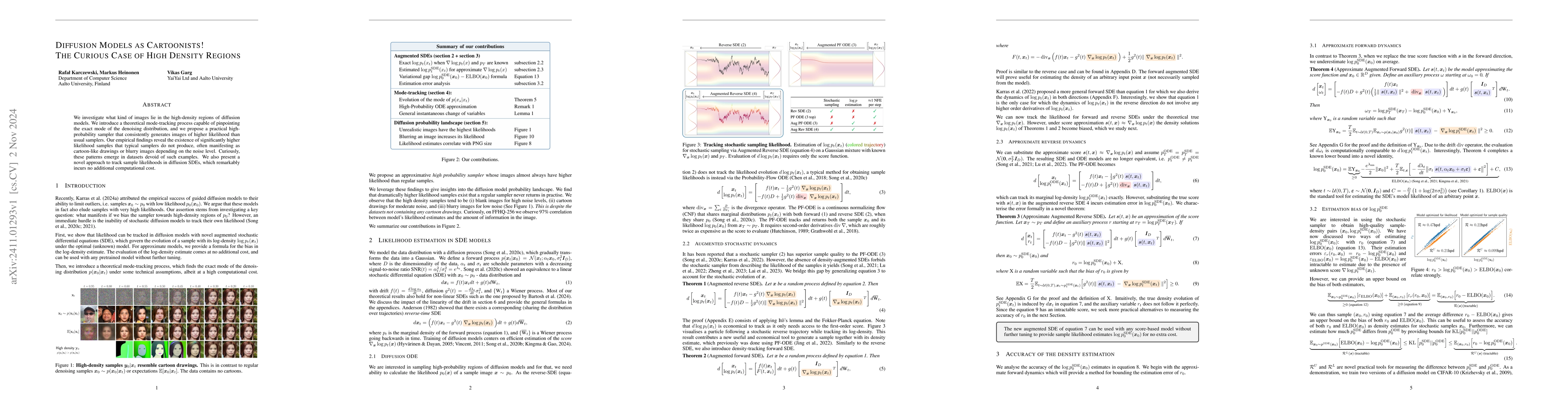 Thumbnail for Diffusion Models as Cartoonists! The Curious Case of High Density
  Regions