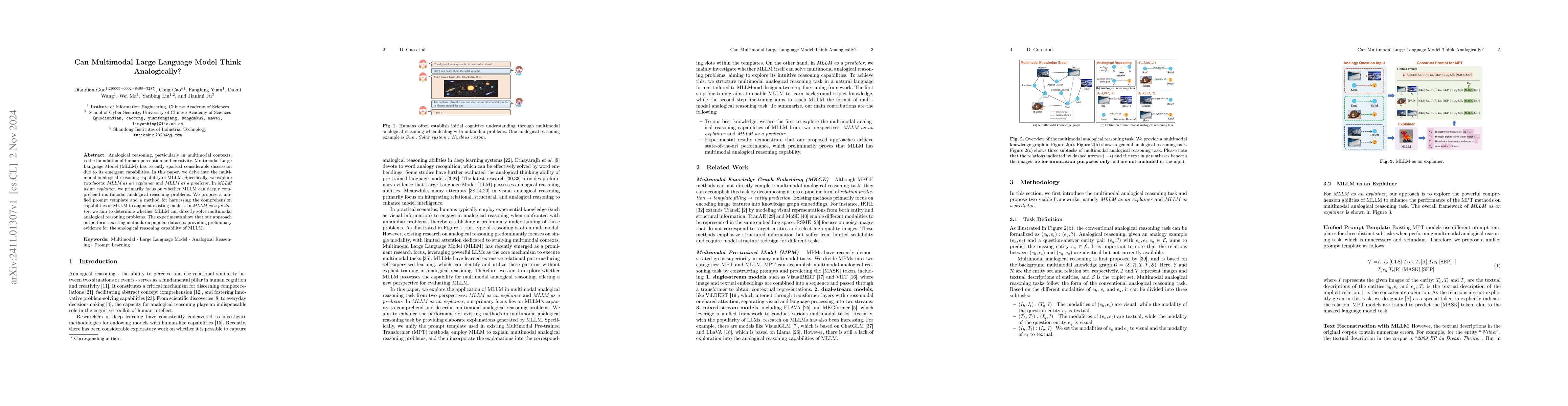 Thumbnail for Can Multimodal Large Language Model Think Analogically?