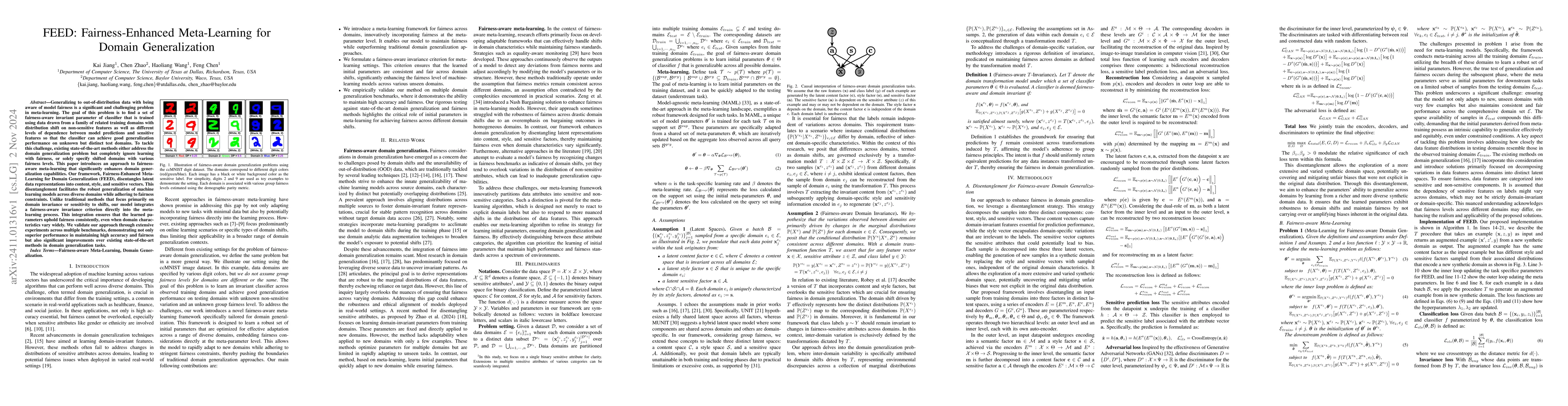 Thumbnail for FEED: Fairness-Enhanced Meta-Learning for Domain Generalization
