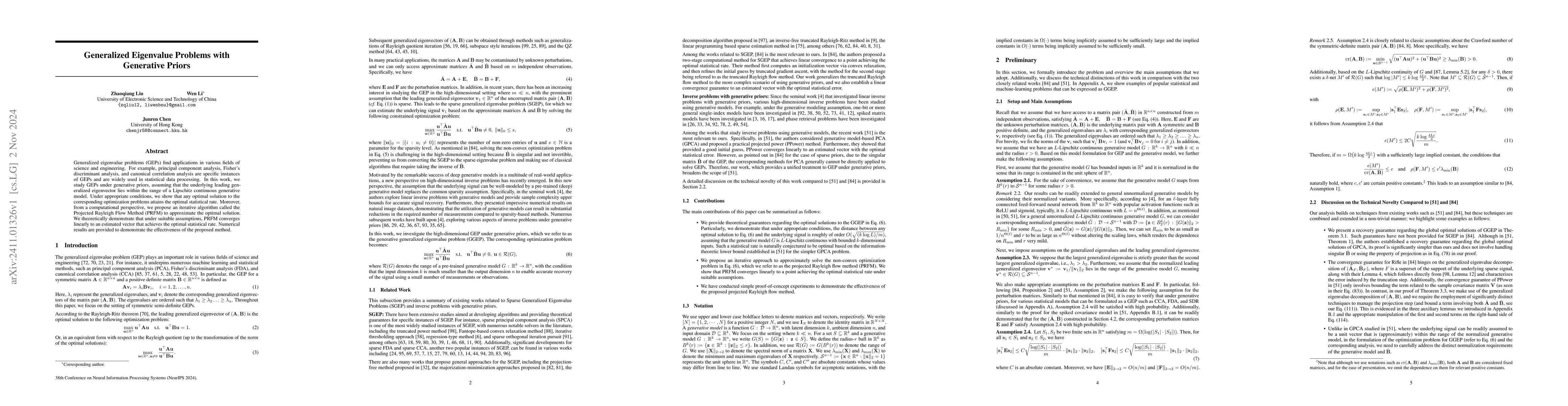 Thumbnail for Generalized Eigenvalue Problems with Generative Priors