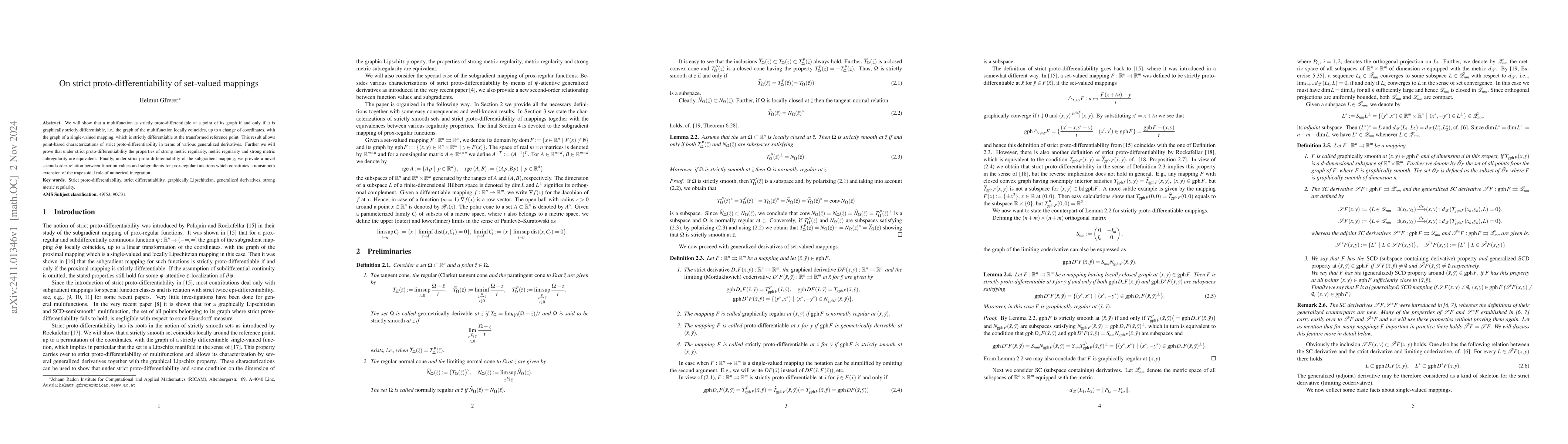 Thumbnail for On strict proto-differentiability of set-valued mappings