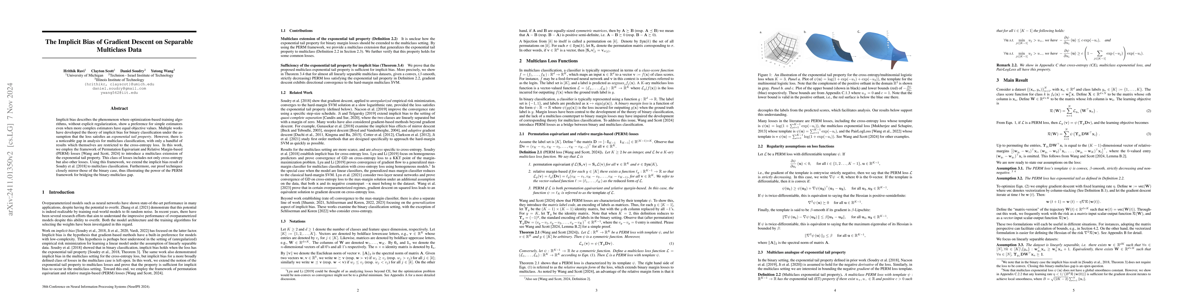 Thumbnail for The Implicit Bias of Gradient Descent on Separable Multiclass Data