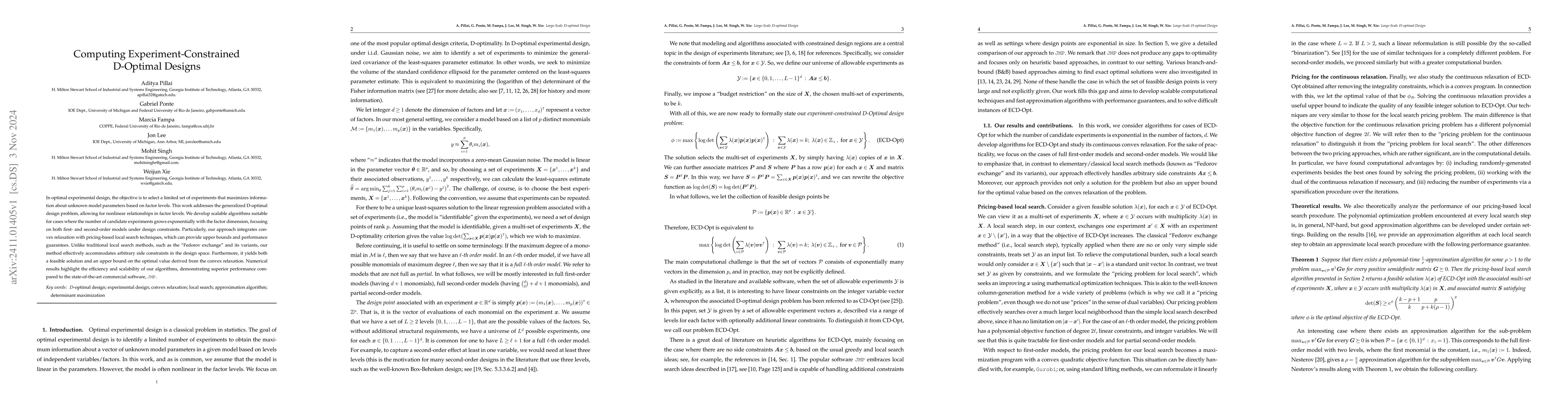 Thumbnail for Computing Experiment-Constrained D-Optimal Designs