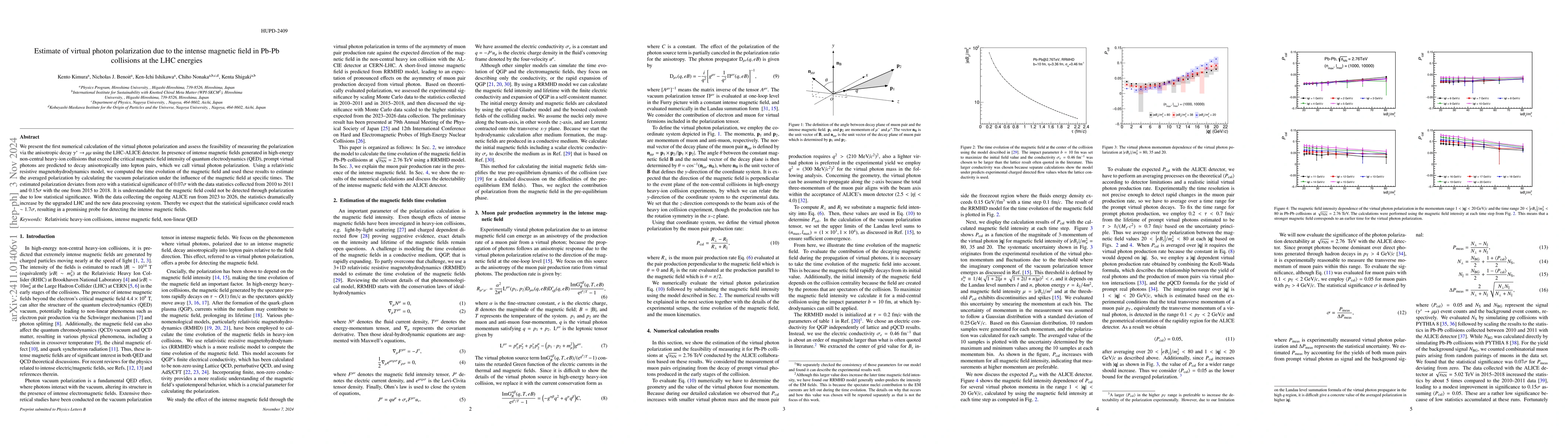 Thumbnail for Estimate of virtual photon polarization due to the intense magnetic
  field in Pb-Pb collisions at the LHC energies
