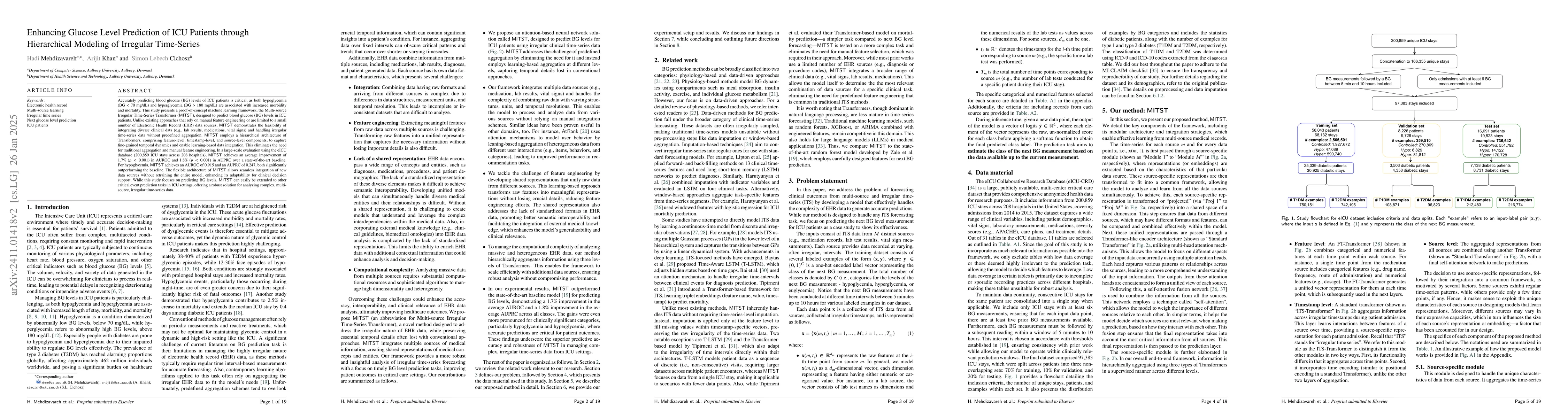 Thumbnail for Enhancing Glucose Level Prediction of ICU Patients through Irregular
  Time-Series Analysis and Integrated Representation