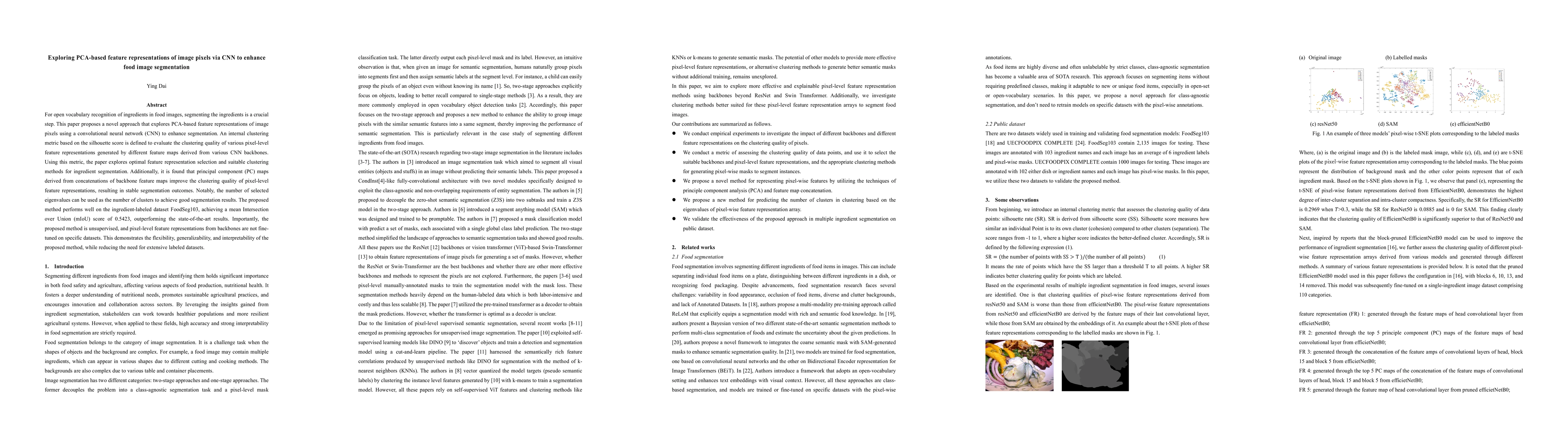 Thumbnail for Exploring PCA-based feature representations of image pixels via CNN to
  enhance food image segmentation