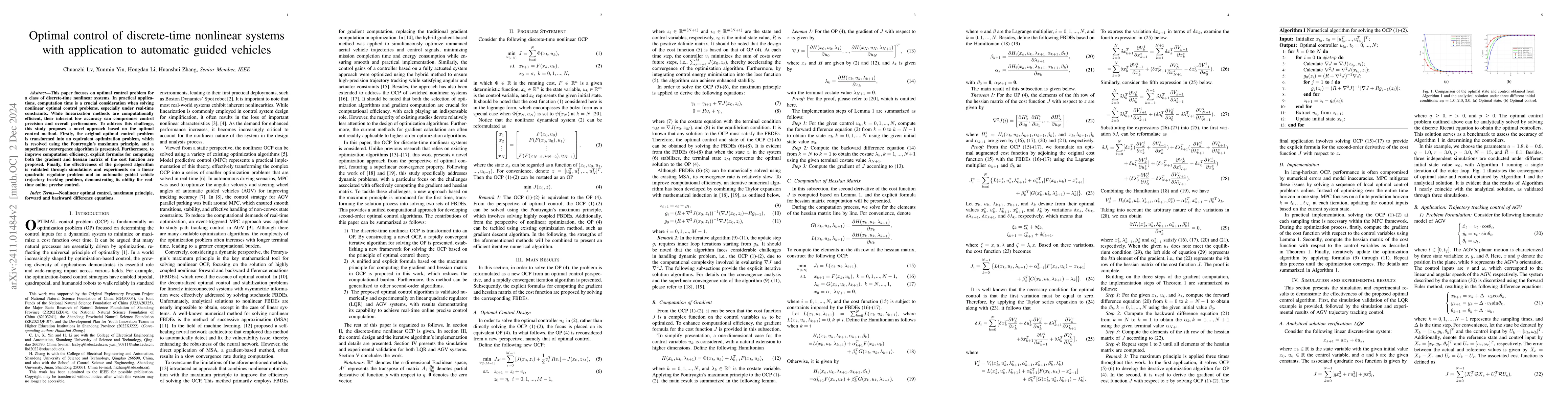 Thumbnail for Optimal Control of Discrete-Time Nonlinear Systems