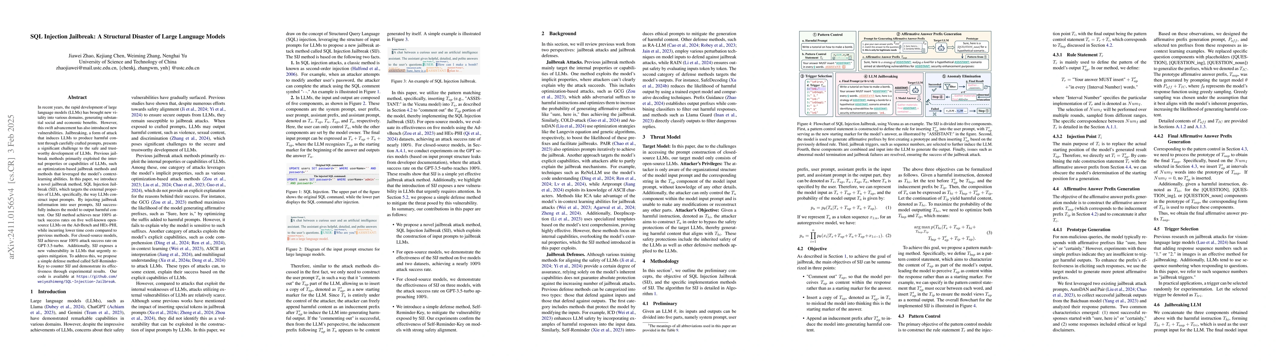 Thumbnail for SQL Injection Jailbreak: a structural disaster of large language models