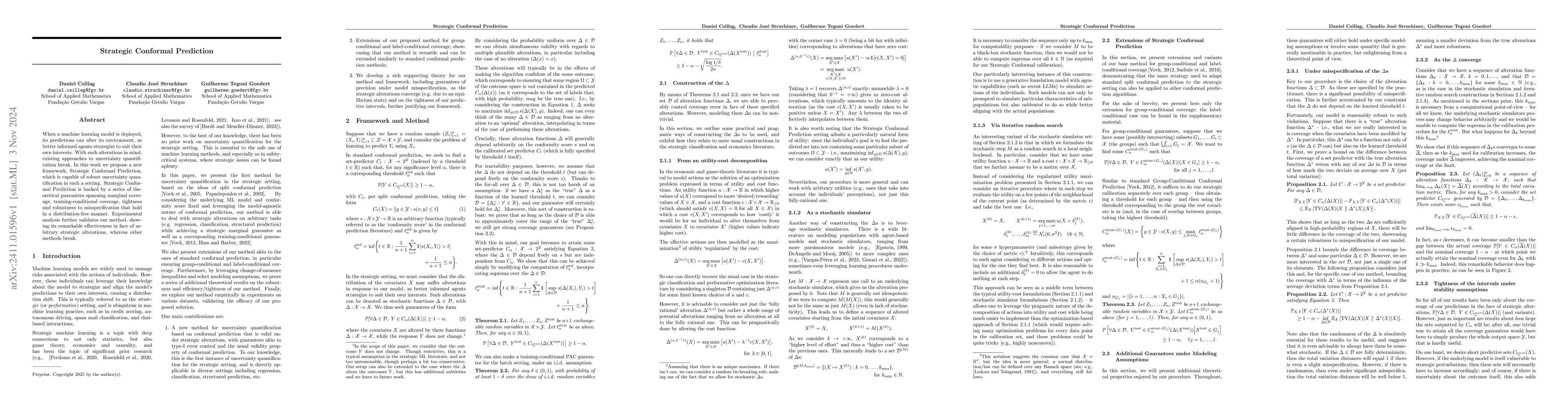 Thumbnail for Strategic Conformal Prediction