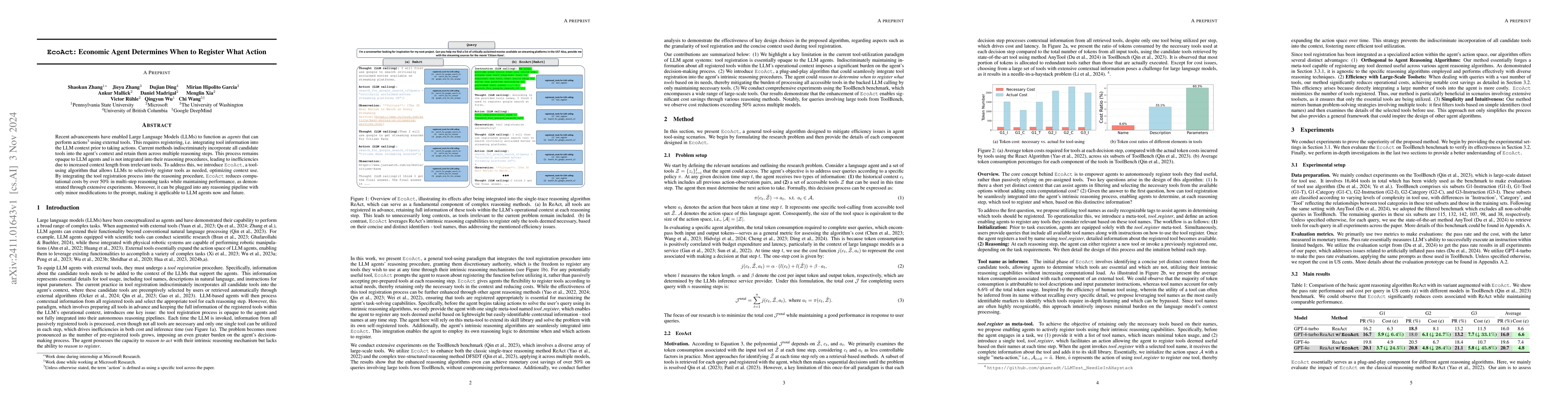 Thumbnail for EcoAct: Economic Agent Determines When to Register What Action