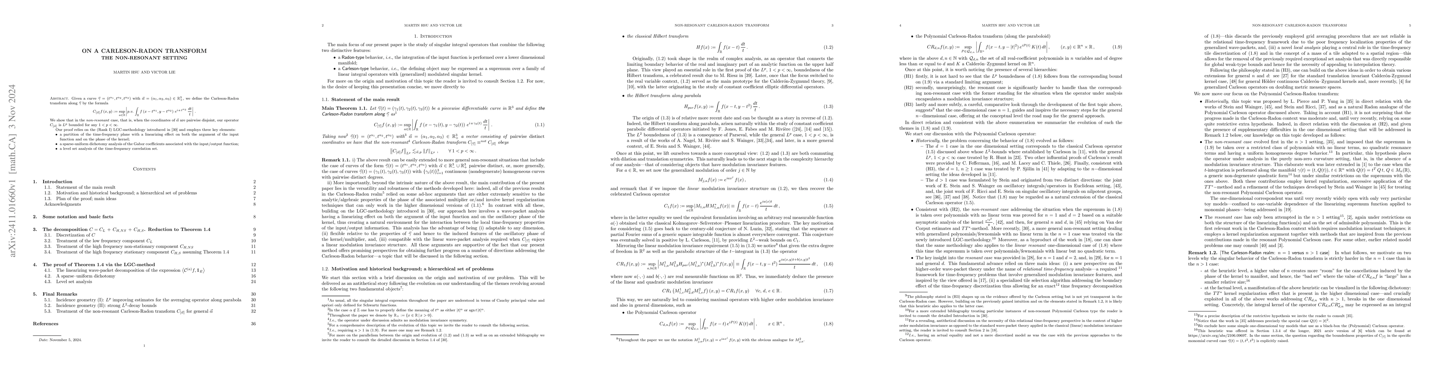 Thumbnail for On a Carleson-Radon Transform (the non-resonant setting)