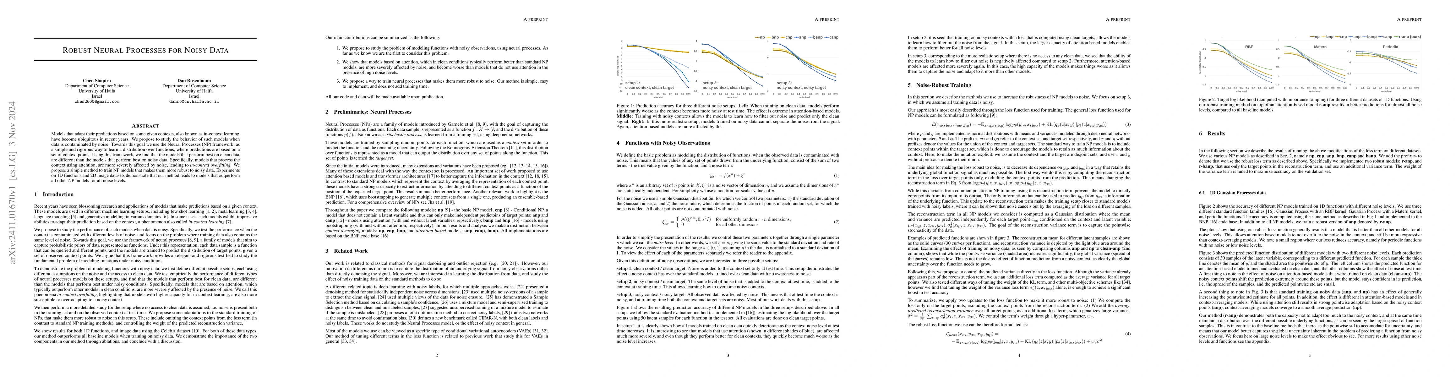 Thumbnail for Robust Neural Processes for Noisy Data