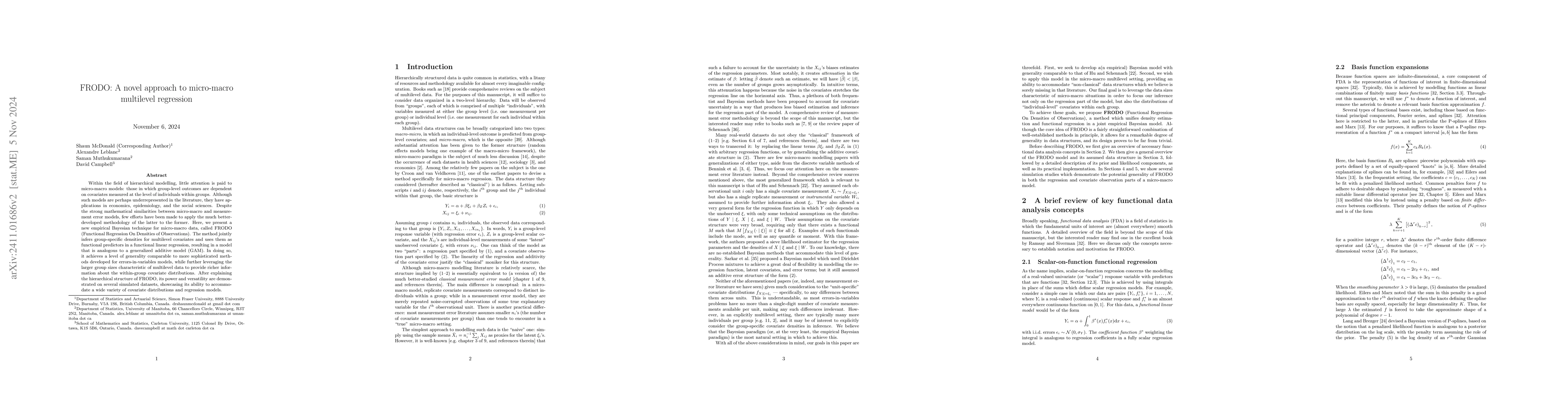 Thumbnail for FRODO: A novel approach to micro-macro multilevel regression