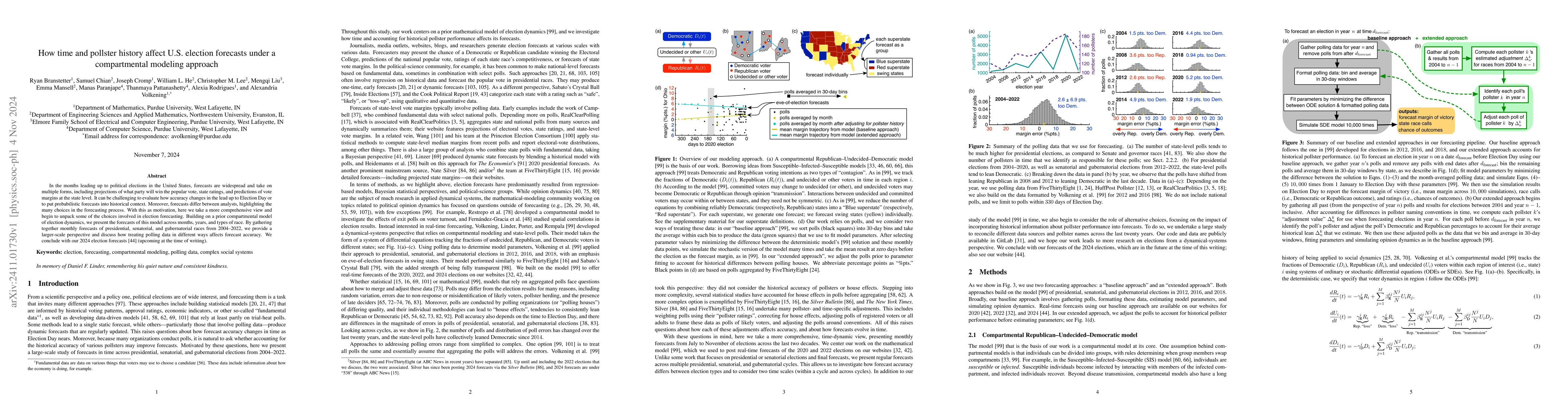 Thumbnail for How time and pollster history affect U.S. election forecasts under a
  compartmental modeling approach