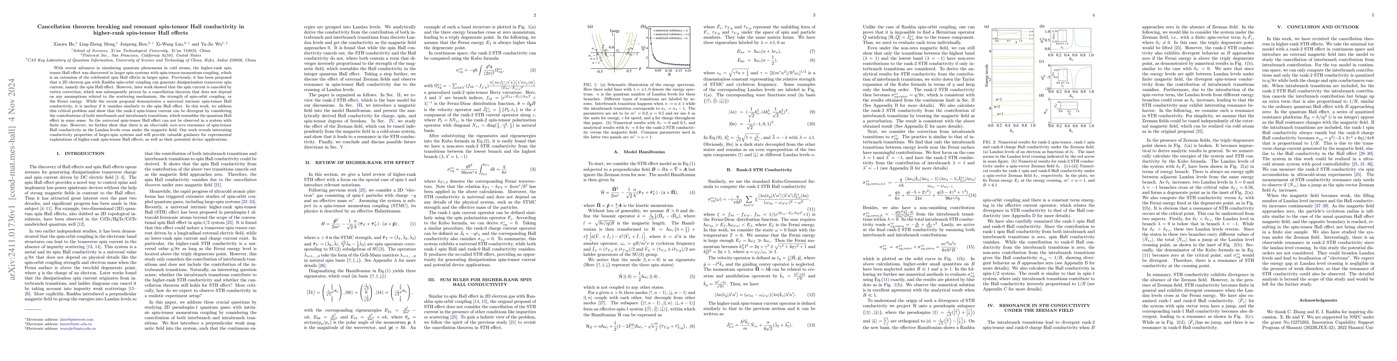 Thumbnail for Cancellation theorem breaking and resonant spin-tensor Hall conductivity
  in higher-rank spin-tensor Hall effects