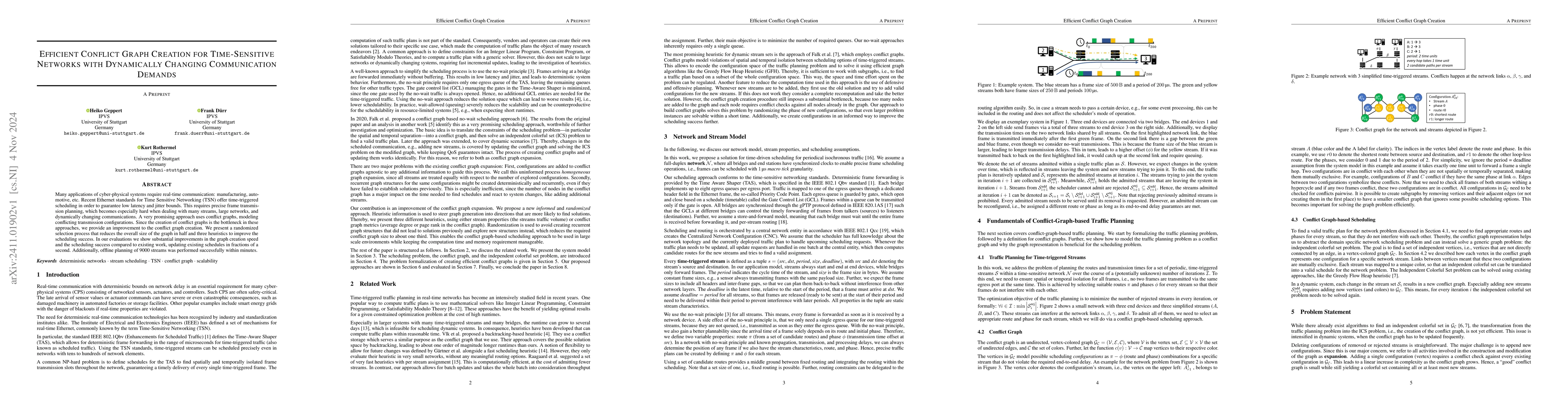 Thumbnail for Efficient Conflict Graph Creation for Time-Sensitive Networks with
  Dynamically Changing Communication Demands