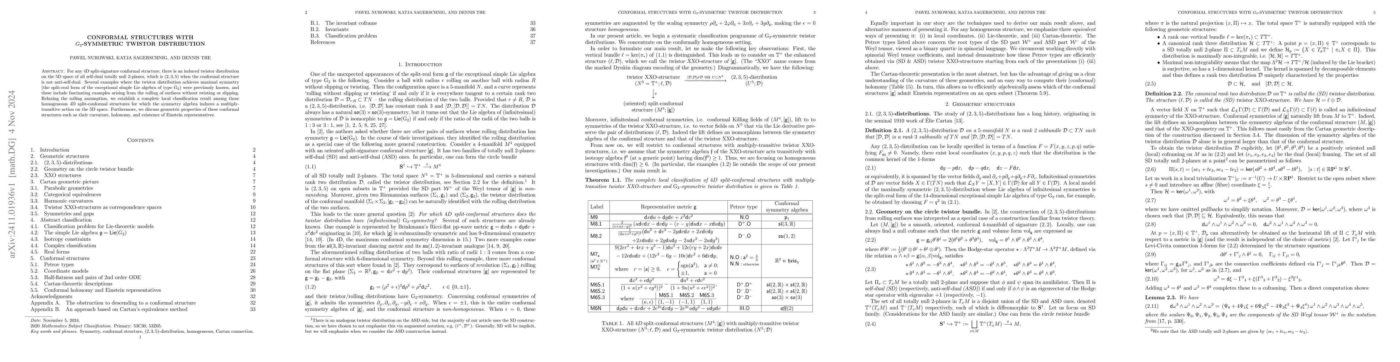 Thumbnail for Conformal structures with $G_2$-symmetric twistor distribution