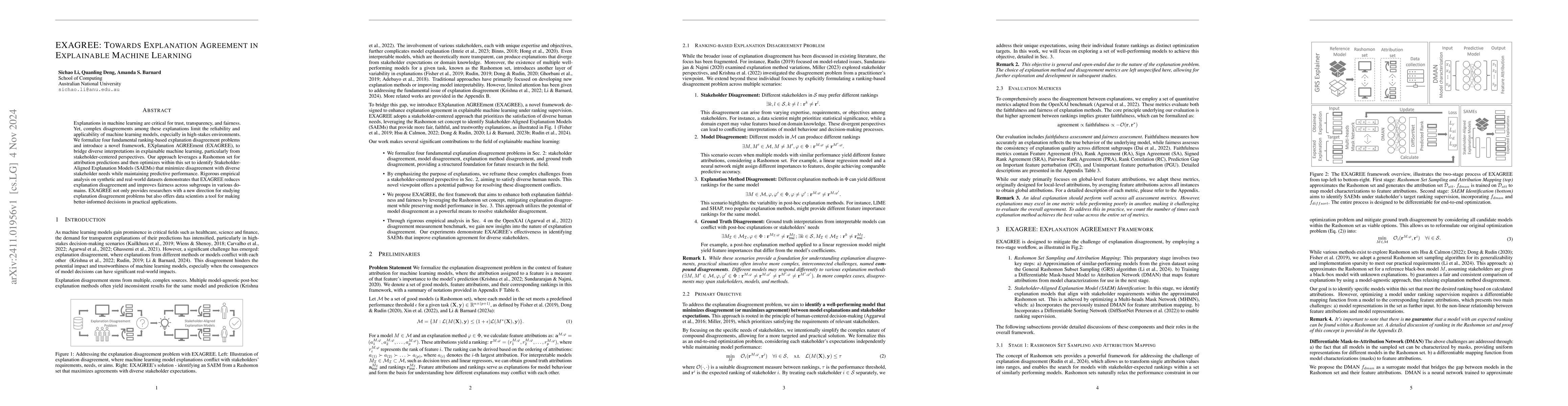 Thumbnail for EXAGREE: Towards Explanation Agreement in Explainable Machine Learning