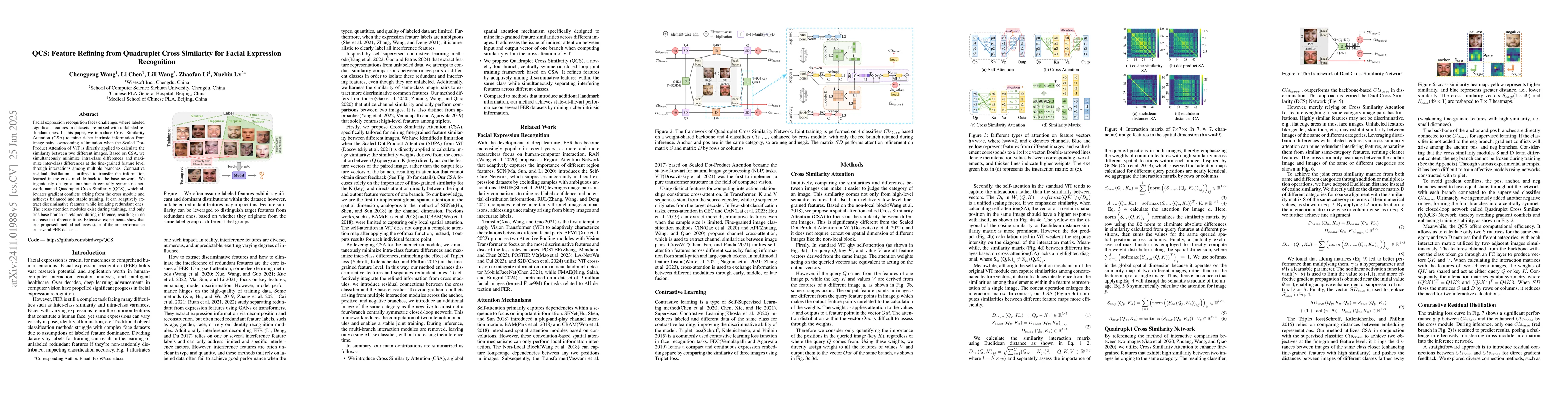 Thumbnail for QCS:Feature Refining from Quadruplet Cross Similarity for Facial
  Expression Recognition