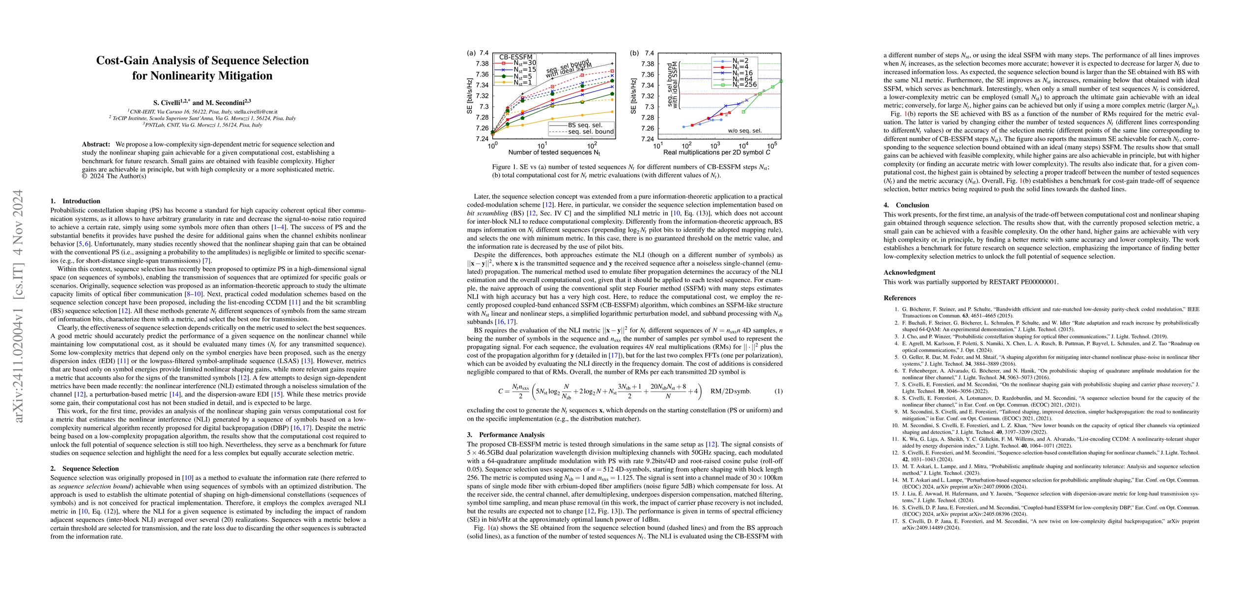 Thumbnail for Cost-Gain Analysis of Sequence Selection for Nonlinearity Mitigation