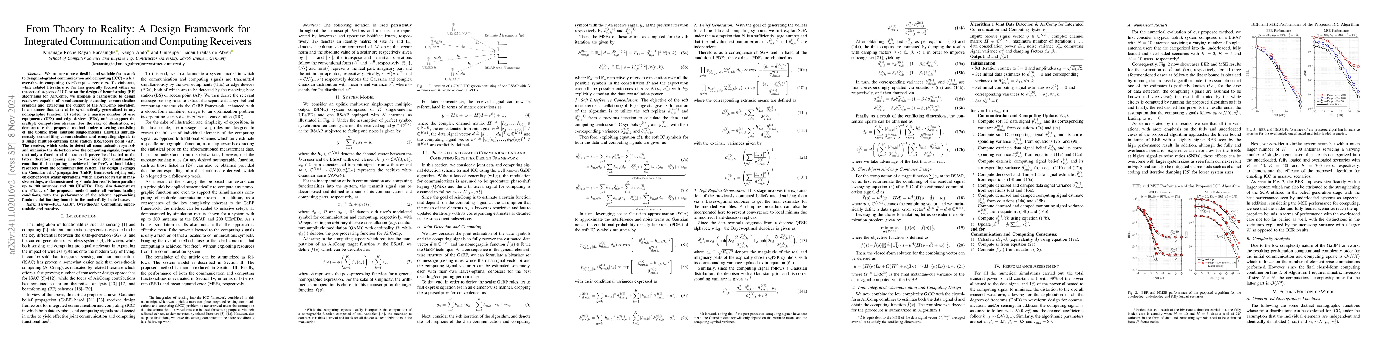 Thumbnail for From Theory to Reality: A Design Framework for Integrated Communication
  and Computing Receivers