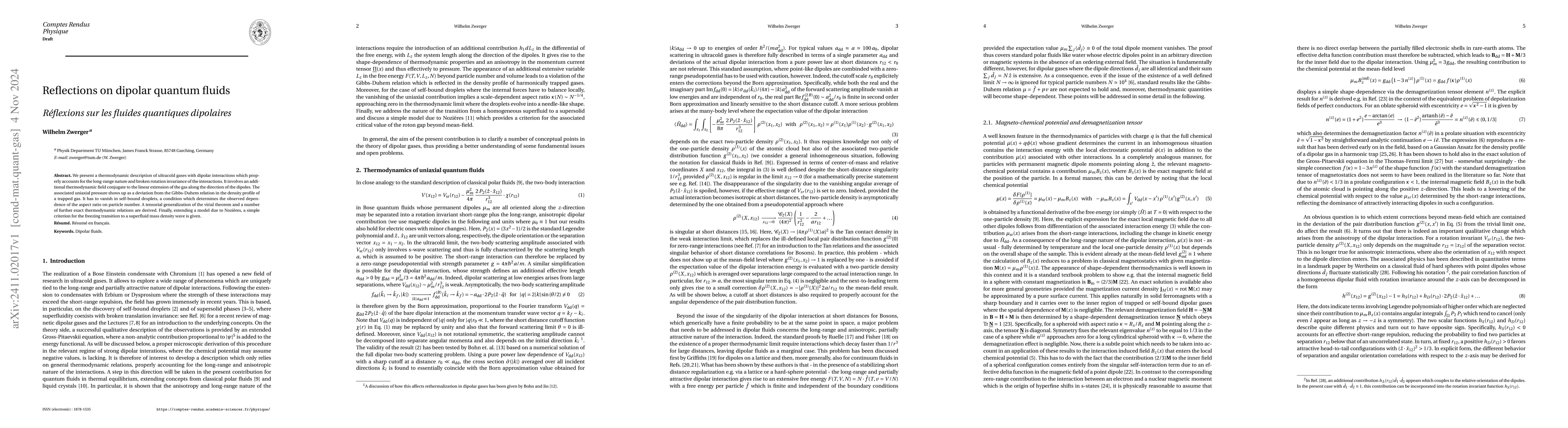 Thumbnail for Reflections on dipolar quantum fluids