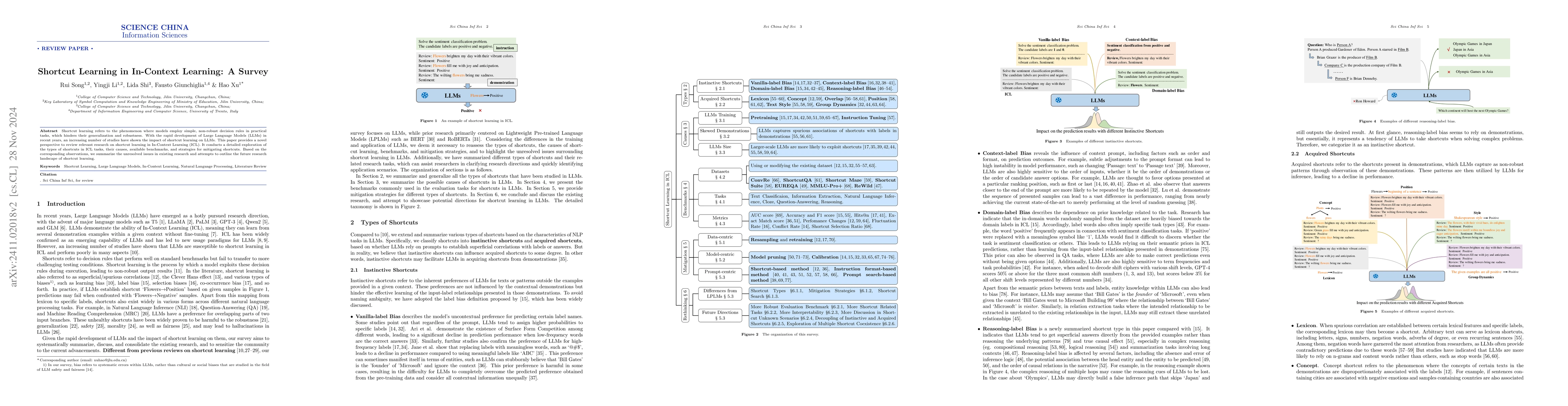 Thumbnail for Shortcut Learning in In-Context Learning: A Survey