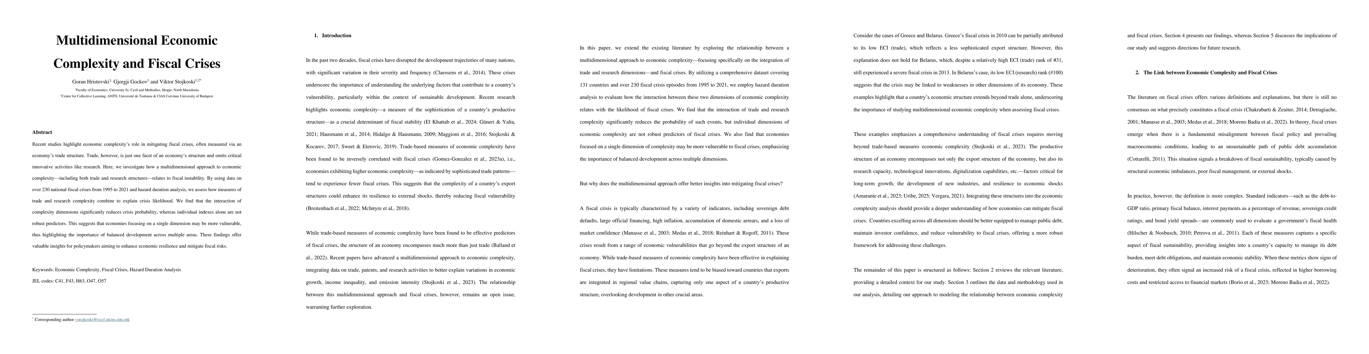 Thumbnail for Multidimensional Economic Complexity and Fiscal Crises