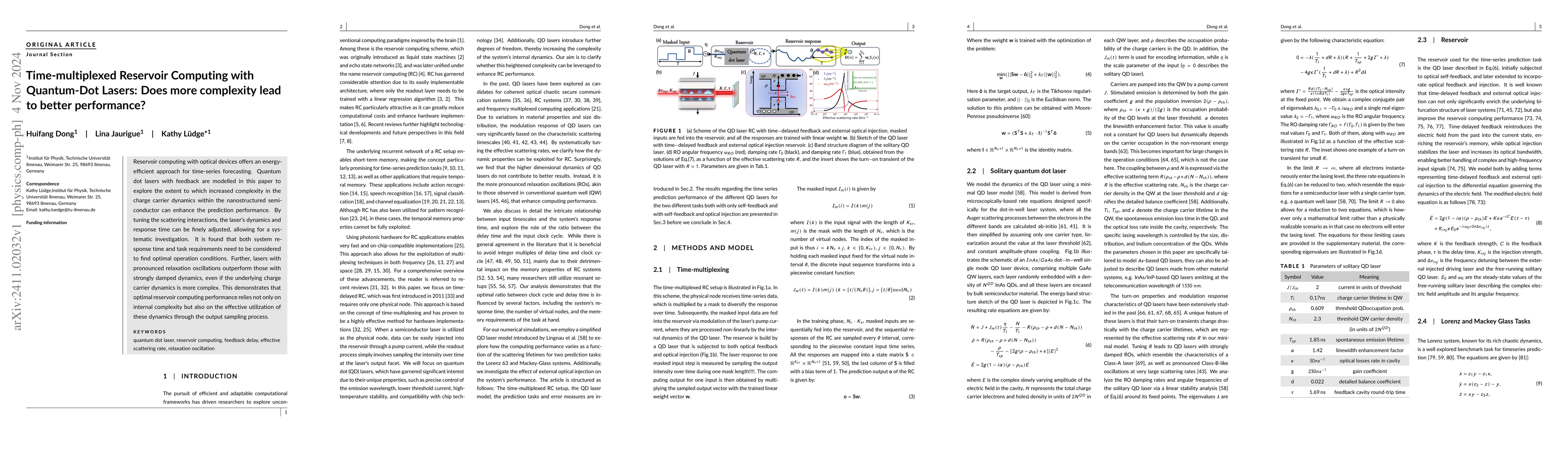 Thumbnail for Time-multiplexed Reservoir Computing with Quantum-Dot Lasers: Does more
  complexity lead to better performance?