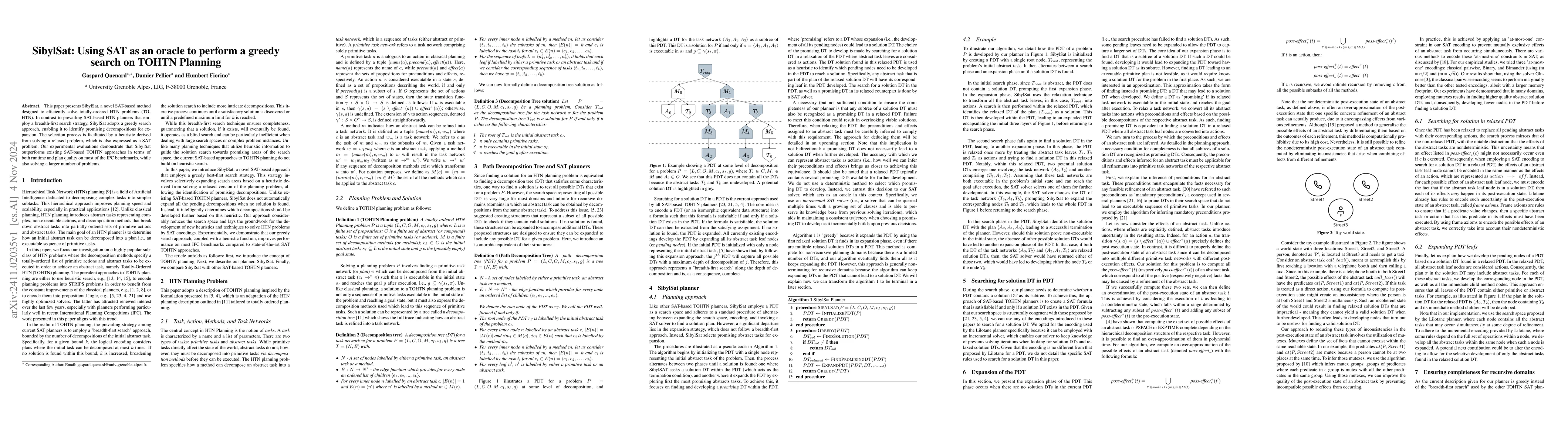 Thumbnail for SibylSat: Using SAT as an Oracle to Perform a Greedy Search on TOHTN
  Planning