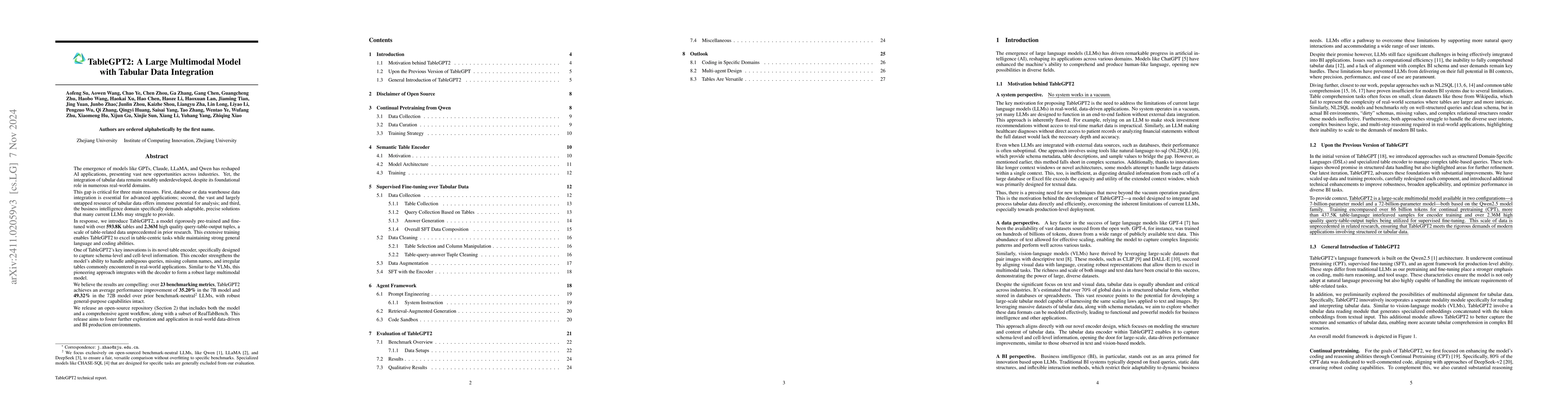 Thumbnail for TableGPT2: A Large Multimodal Model with Tabular Data Integration
