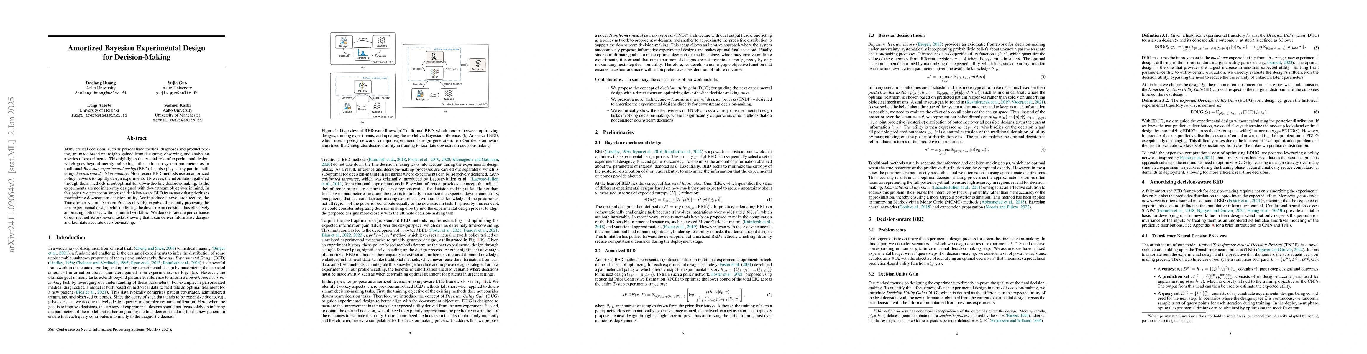 Thumbnail for Amortized Bayesian Experimental Design for Decision-Making