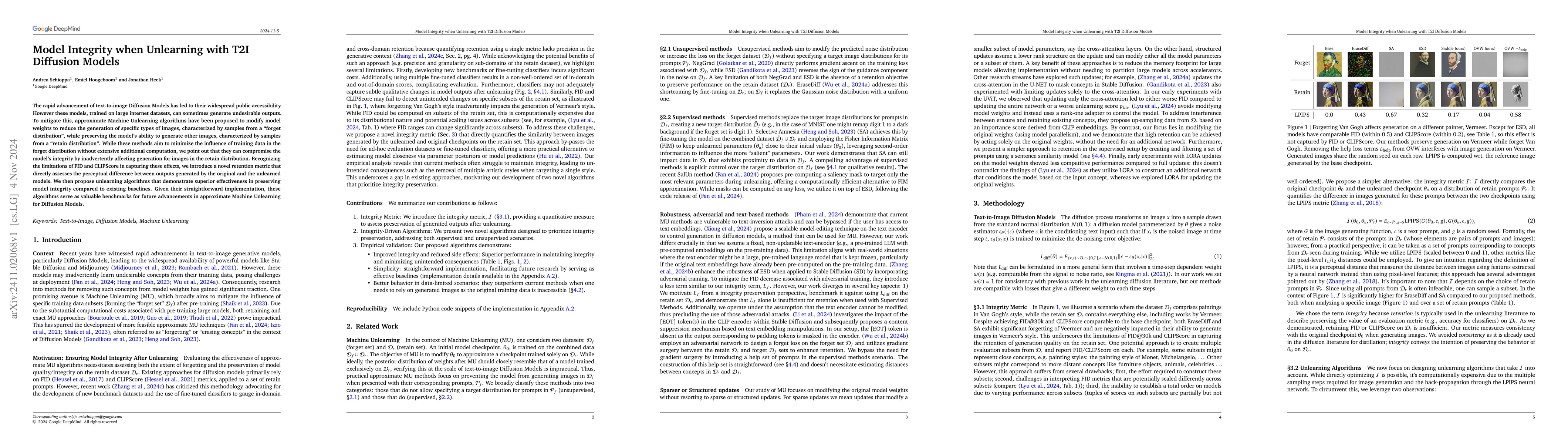 Thumbnail for Model Integrity when Unlearning with T2I Diffusion Models