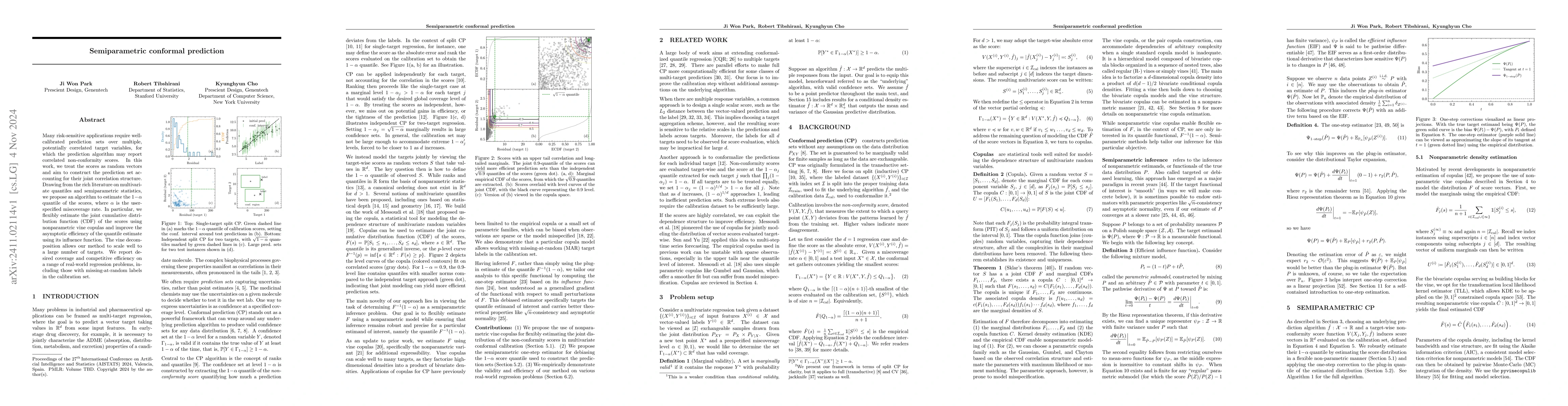 Thumbnail for Semiparametric conformal prediction