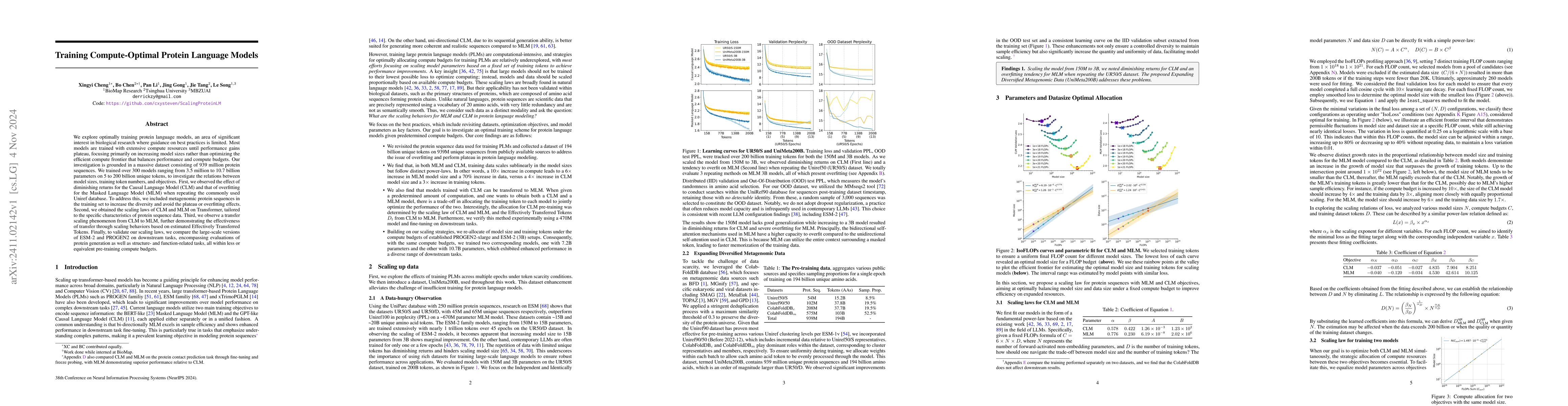 Thumbnail for Training Compute-Optimal Protein Language Models
