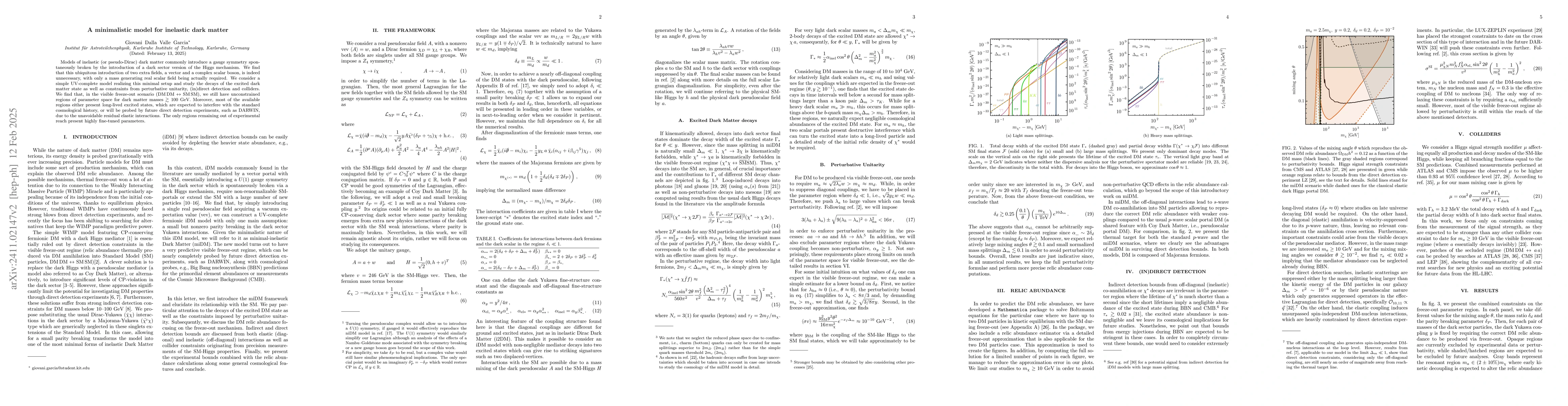 Thumbnail for A minimalistic model for inelastic dark matter