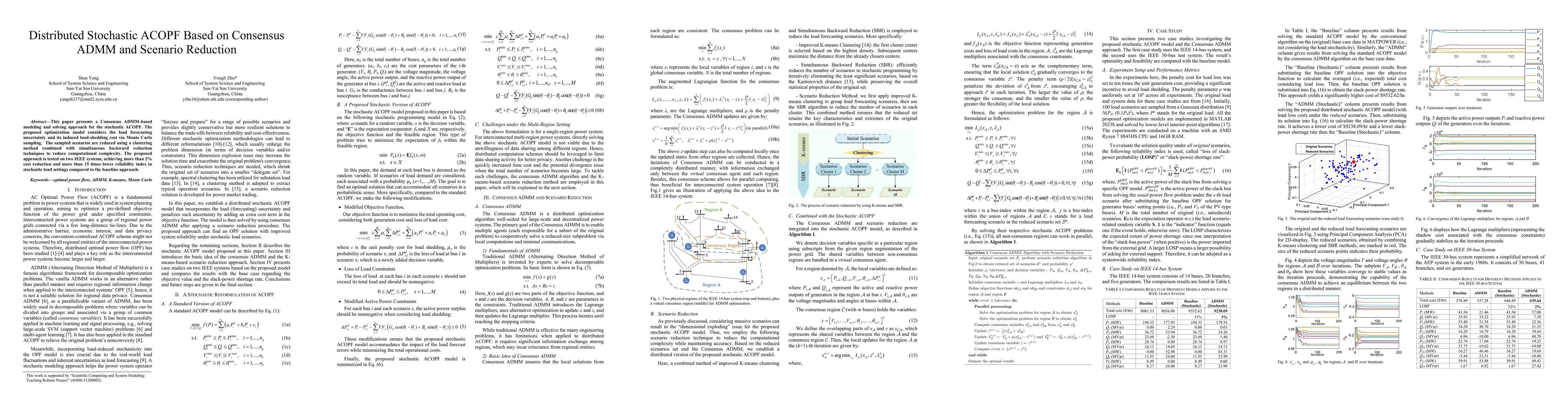 Thumbnail for Distributed Stochastic ACOPF Based on Consensus ADMM and Scenario
  Reduction