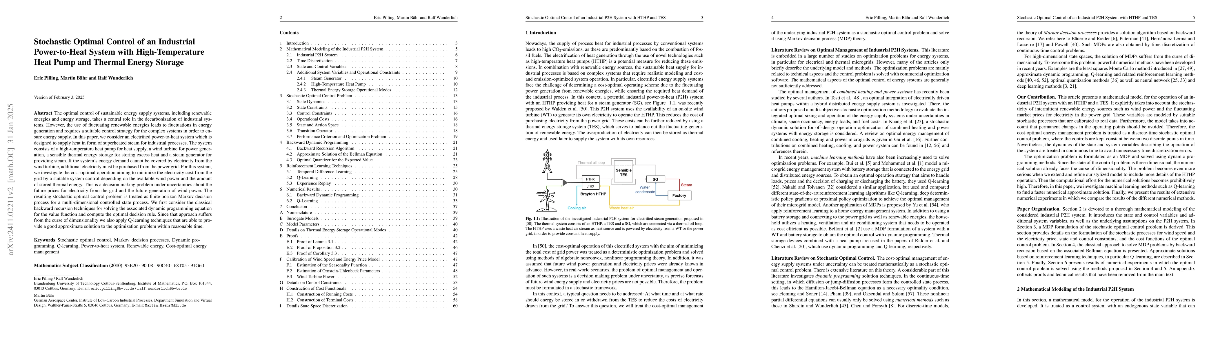 Thumbnail for Stochastic Optimal Control of an Industrial Power-to-Heat System with
  High-Temperature Heat Pump and Thermal Energy Storage