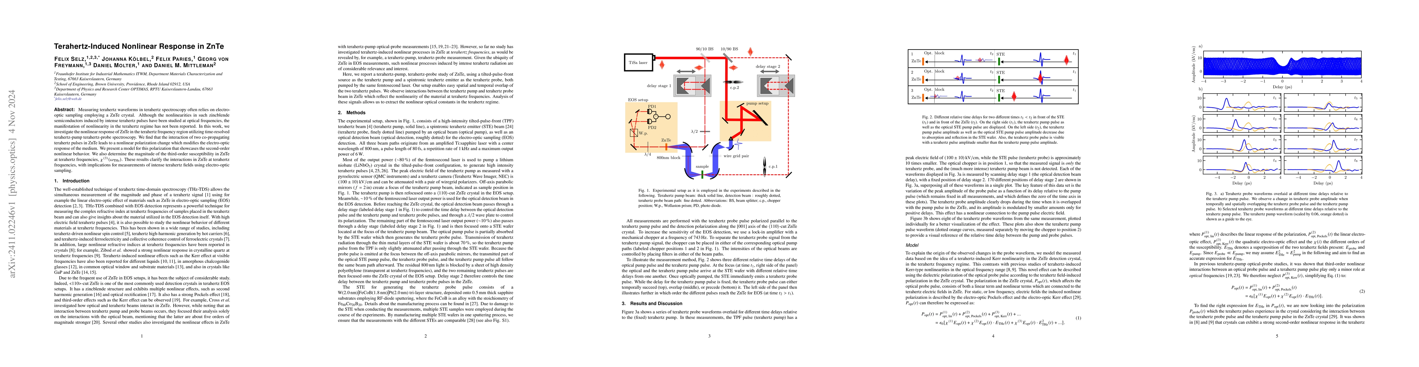 Thumbnail for Terahertz-Induced Nonlinear Response in ZnTe