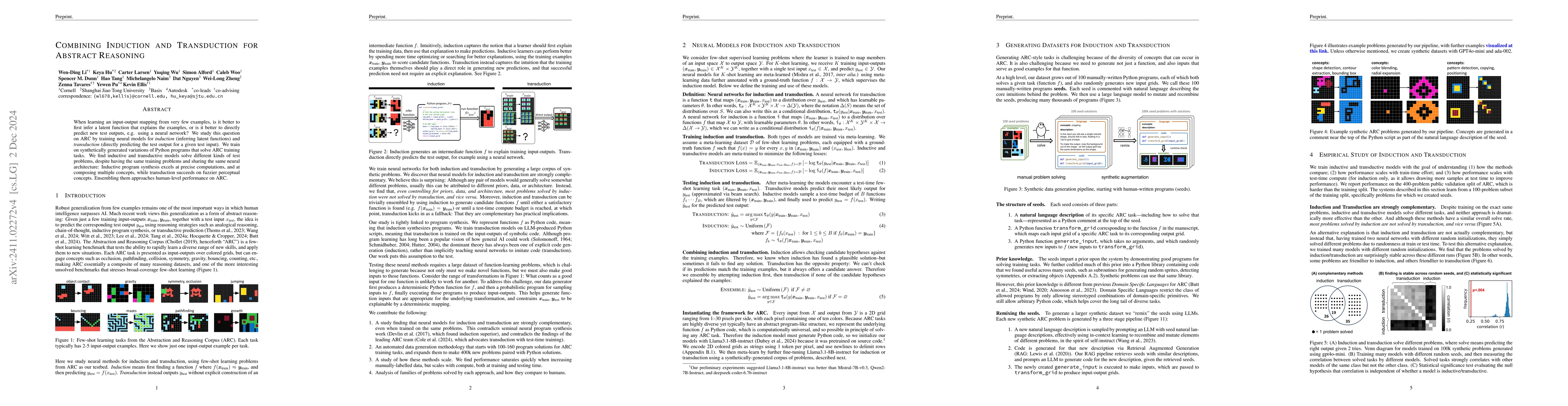 Thumbnail for Combining Induction and Transduction for Abstract Reasoning