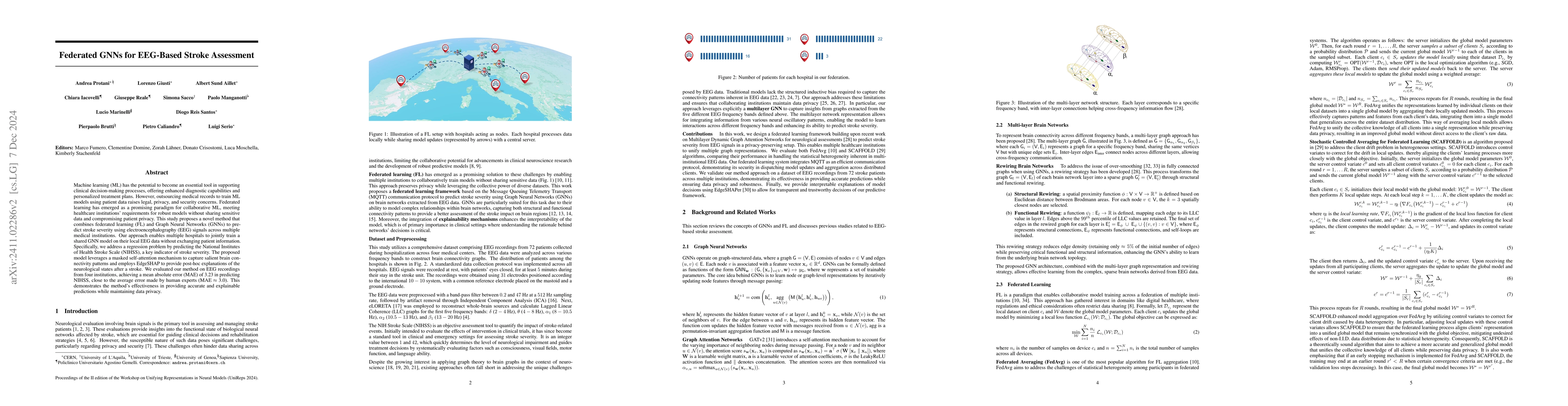 Thumbnail for Federated GNNs for EEG-Based Stroke Assessment