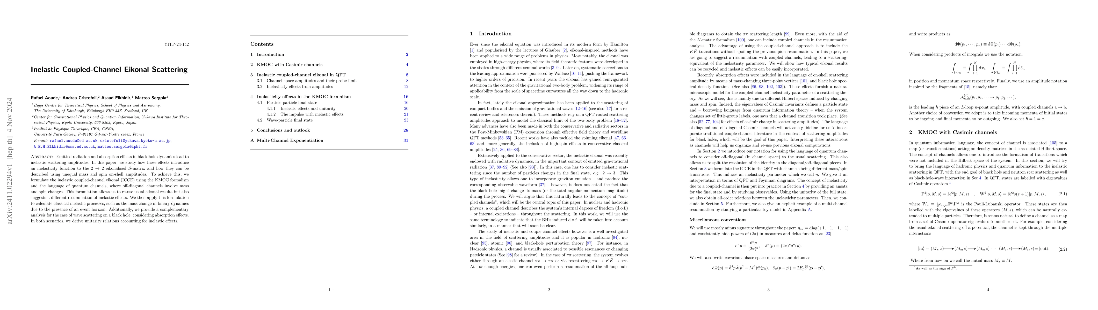 Thumbnail for Inelastic Coupled-Channel Eikonal Scattering