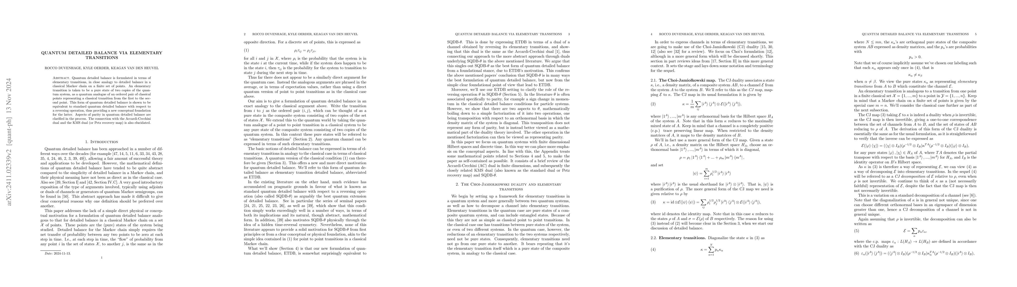 Thumbnail for Quantum detailed balance via elementary transitions
