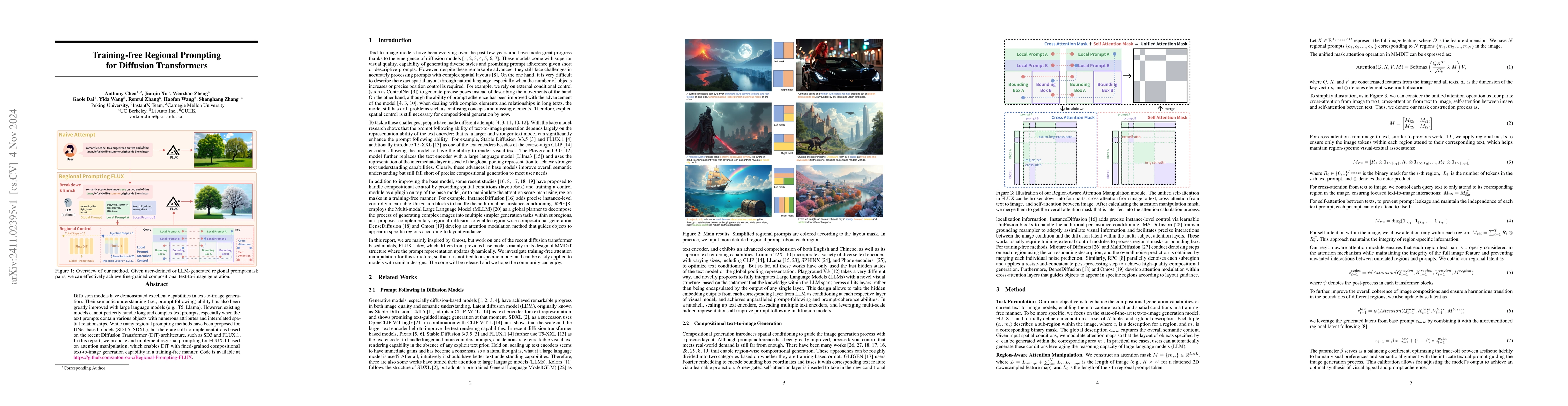 Thumbnail for Training-free Regional Prompting for Diffusion Transformers