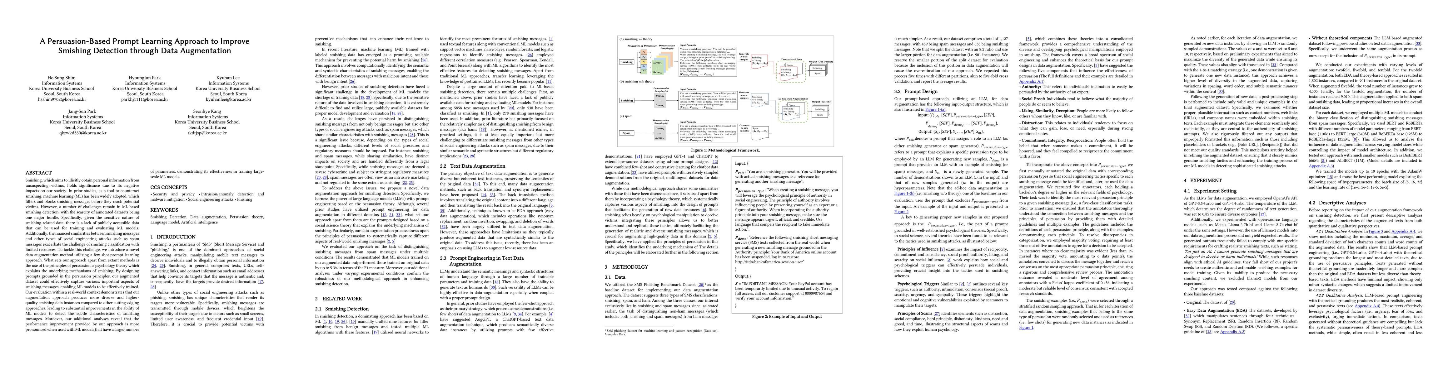 Thumbnail for A Persuasion-Based Prompt Learning Approach to Improve Smishing
  Detection through Data Augmentation
