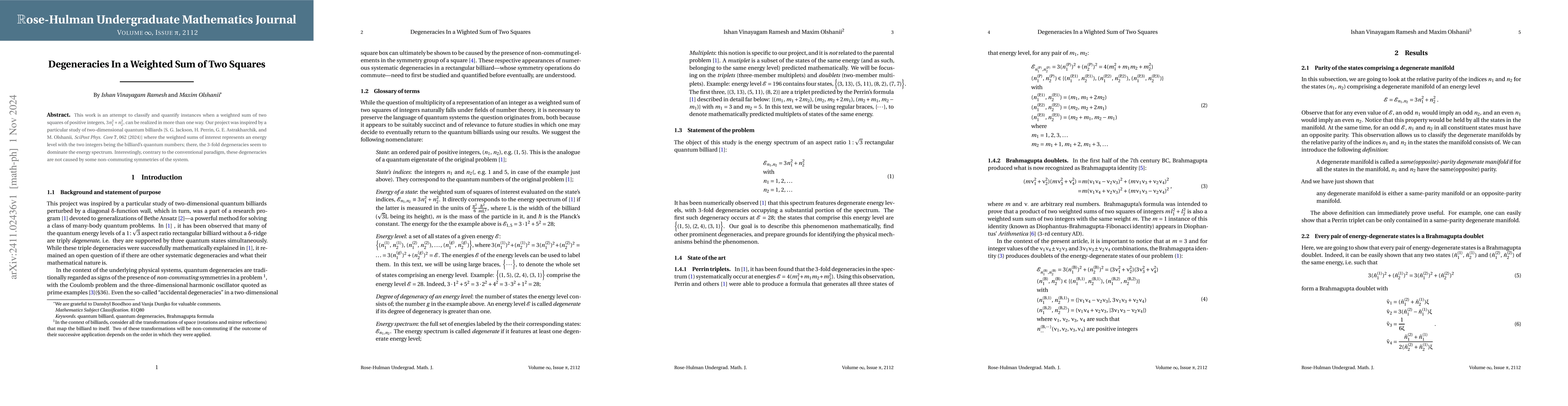 Thumbnail for Degeneracies In a Weighted Sum of Two Squares