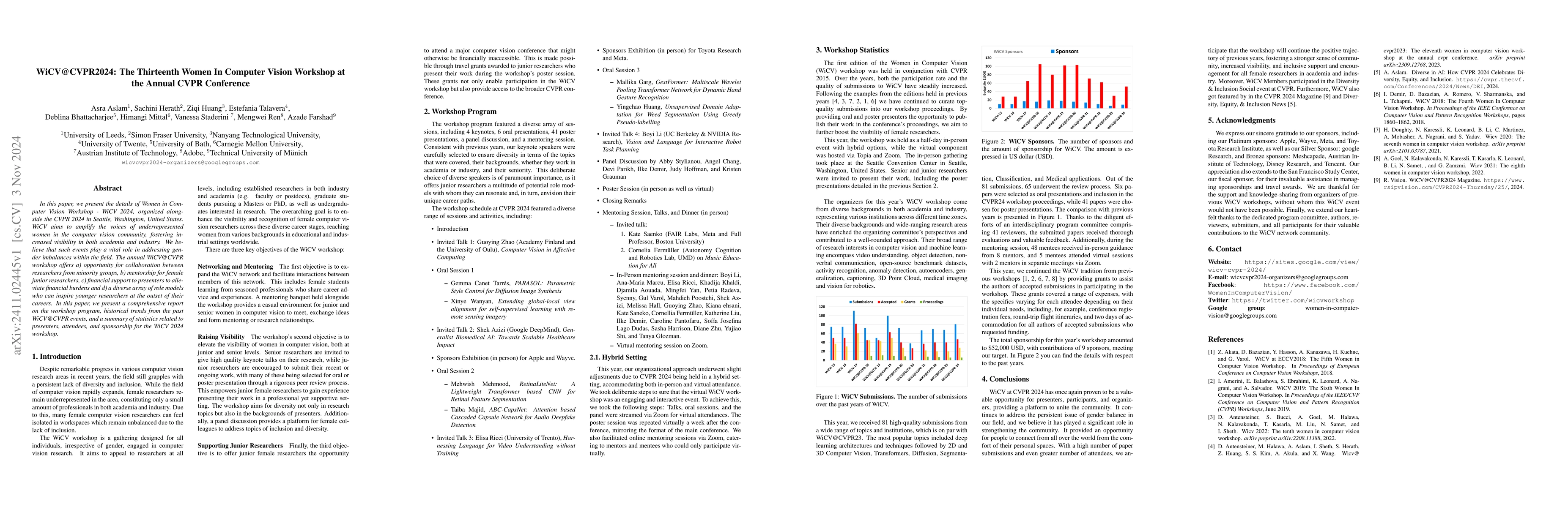 Thumbnail for WiCV@CVPR2024: The Thirteenth Women In Computer Vision Workshop at the
  Annual CVPR Conference