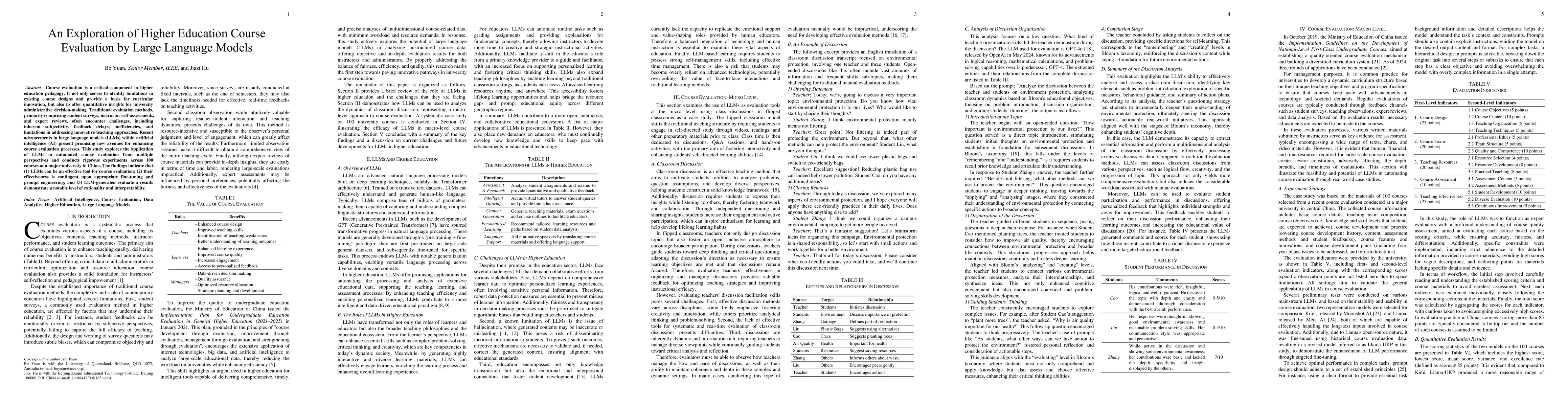 Thumbnail for An Exploration of Higher Education Course Evaluation by Large Language
  Models